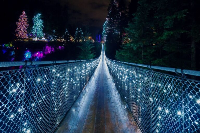 Vancouver and Capilano Suspension Bridge Canyon Lights