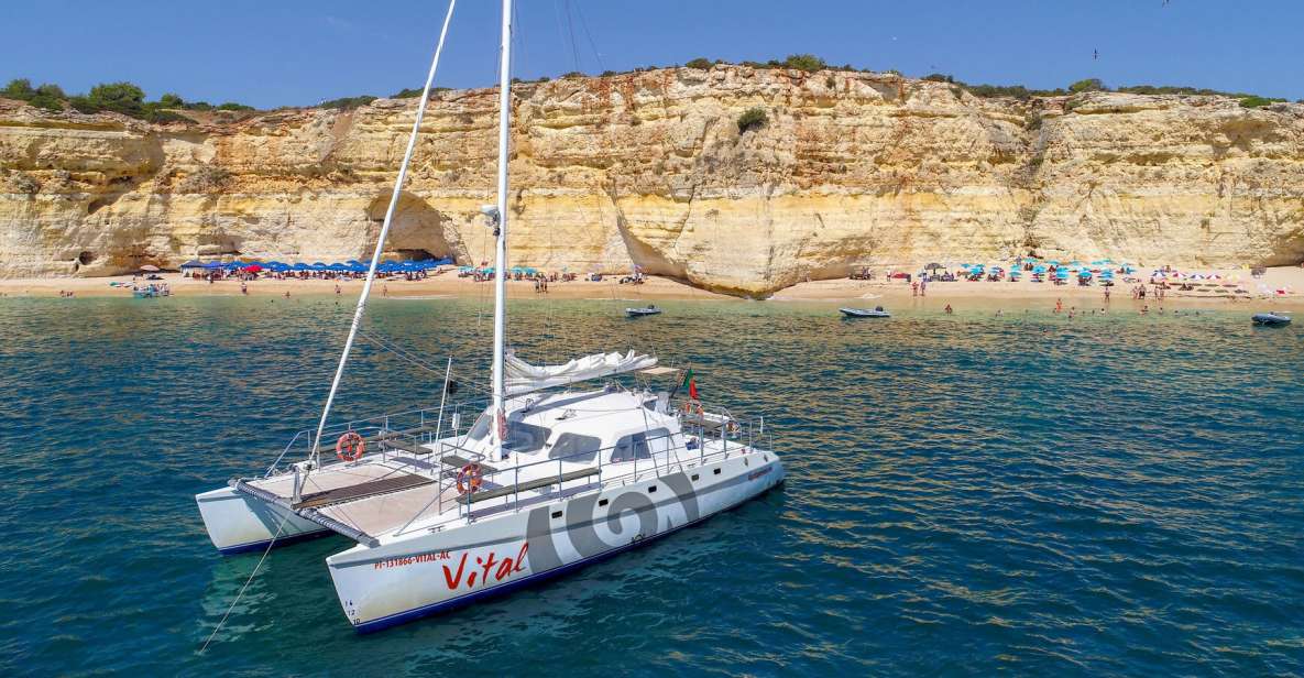 1 vilamoura guided sightseeing cruise with beach bbq drinks Vilamoura: Guided Sightseeing Cruise With Beach BBQ & Drinks