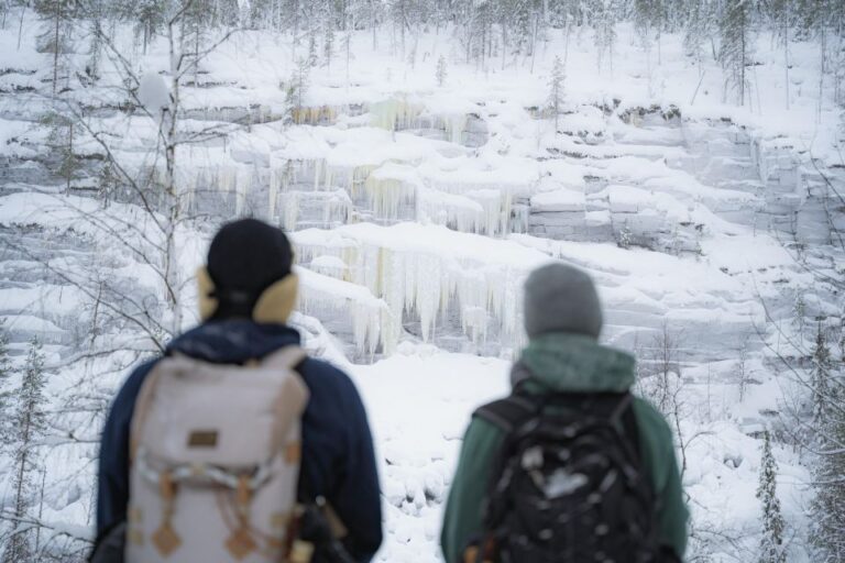 Visit to the Frozen Waterfalls of Korouoma