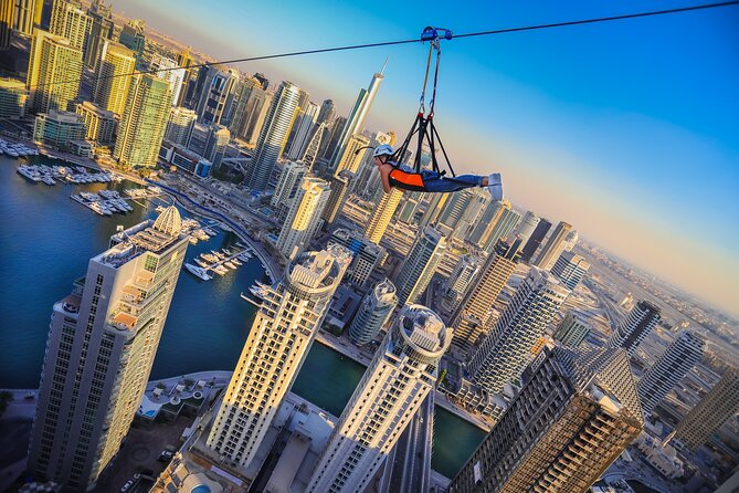 Zipline Experience in Dubai Marina With 1 Way Private Transfers