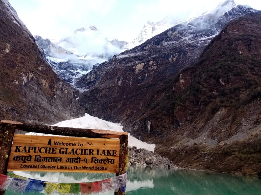 1 Night 2 Day Kapuche Glacier Lake Trek From Pokhara - Itinerary Details