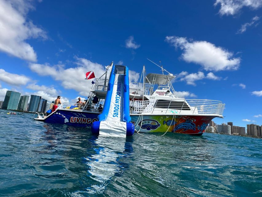 3 Hour Waikiki Waterslide and Ocean Playground Cruise - Activity Highlights