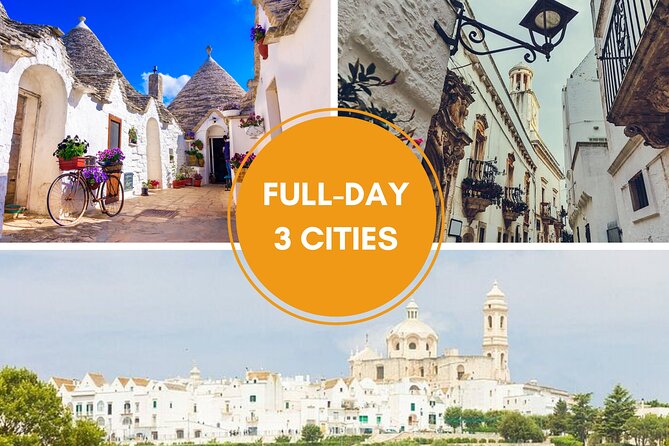 Alberobello, Martina Franca and Locorotondo Day Trip From Bari - Inclusions and Exclusions