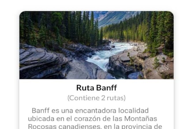 APP Banff Self-Guided Routes With Audio Guides - Route Options