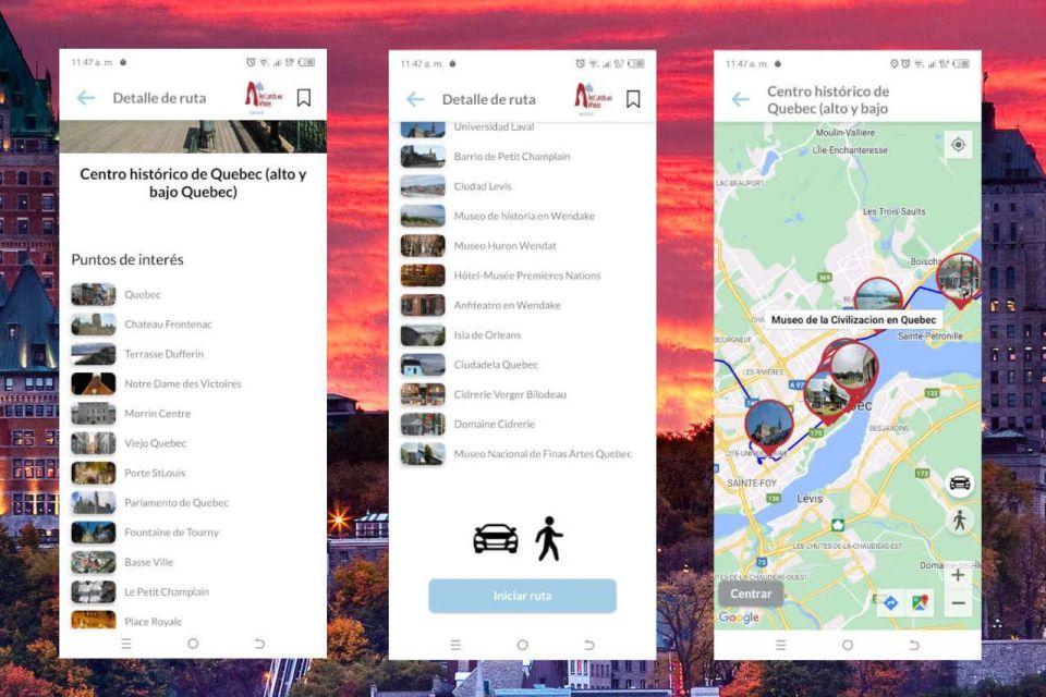 APP Self-Guided Routes Quebec With Multi-Language Audioguide - Experience Options Available