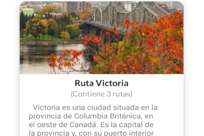 APP Self-Guided Routes Victoria With Audio Guide - Pricing and Group Size