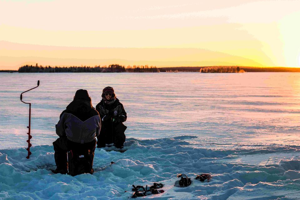 Arctic Ice Fishing by Snowshoe - Activity Highlights and Equipment Provided