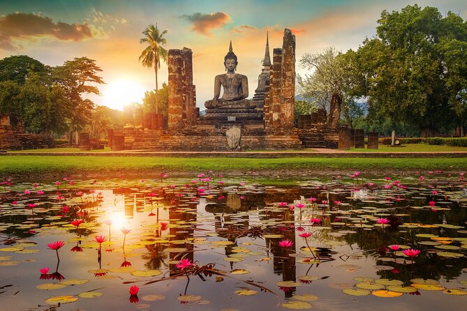 Ayutthaya Ancient Temples Tour With Glittering Sunset Boat Ride - Boat Ride and Sunset Views