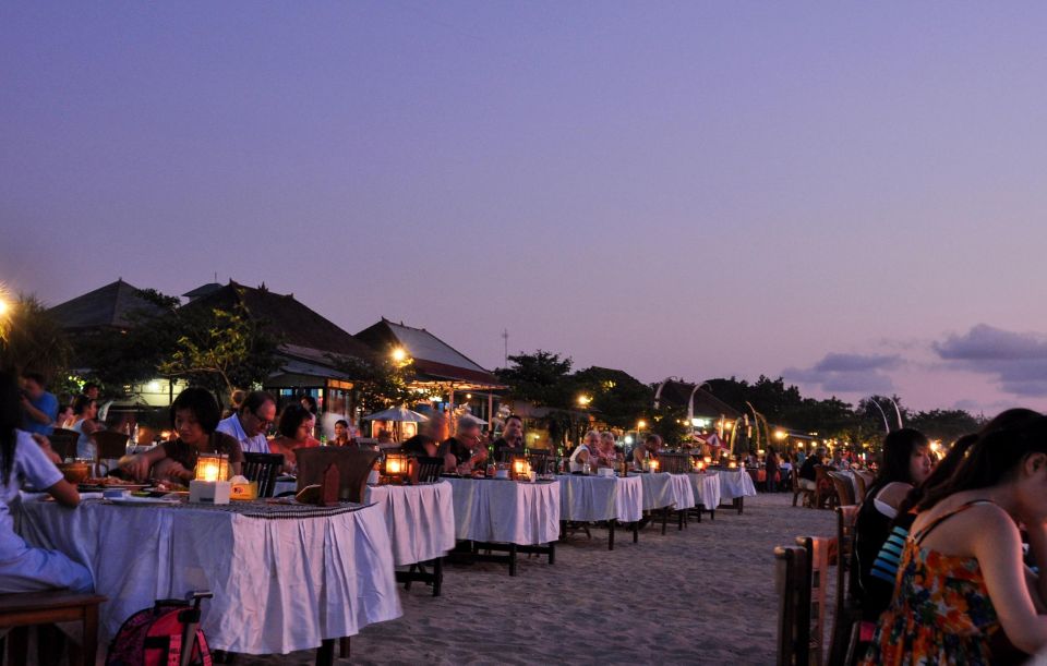 Bali: South Bali Adventure. Beach Club, Sunset Dinner & More - Indulge in Jimbaran Betari Restaurant