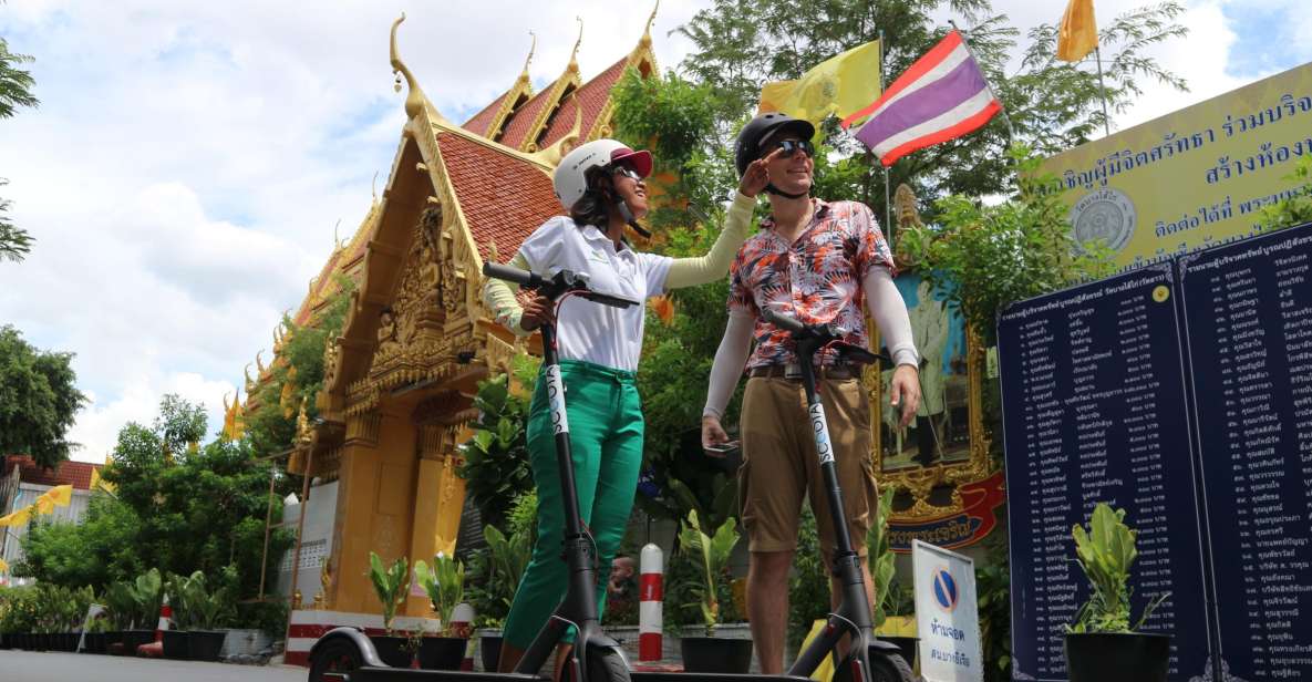Bangkok: E-Scooter, Local Sights, and Street Food Tour - Activity Highlights