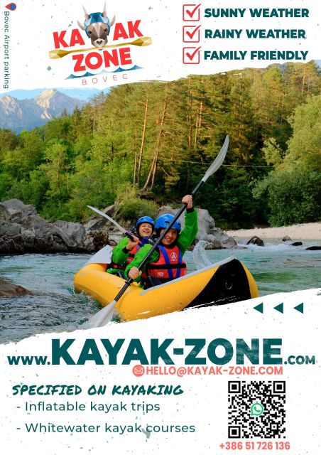 Bovec: Family Friendly Kayaking Trips in Soca Valley - Whitewater Kayak Courses