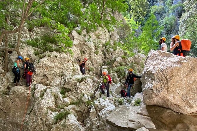 Canyoning of Codula Fuili in Cala Gonone - Descending Into the Canyon