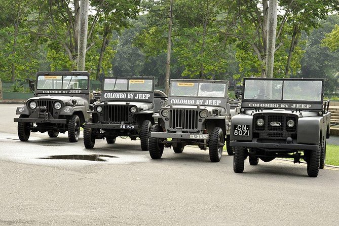 Colombo City Tour by War Jeep - Vehicle Choices