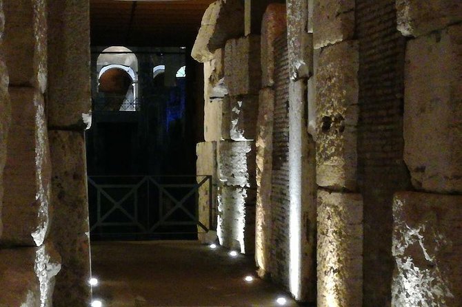 Colosseum by Night With Underground Access, Arena Floor (Skip the Line) - Inclusions and Amenities