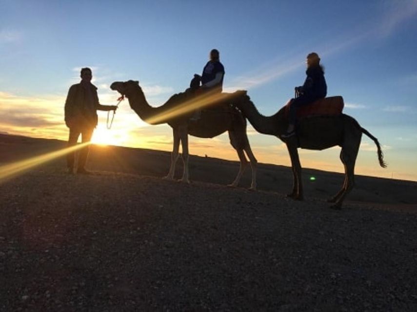 Diner in Agafay Desert With Camel Ride ,Magical Show - Local Argan Oil Visit