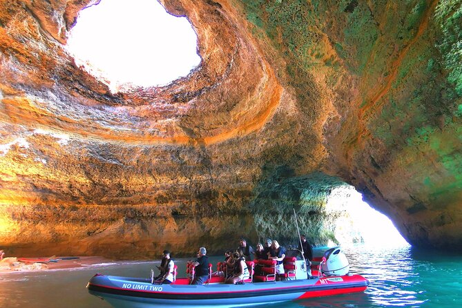 Dolphins and Benagil Caves From Albufeira - Allboat - Inclusions Provided on the Tour