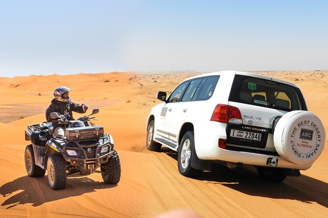 Dubai ATV Quadbike Desert Safari With Camel Ride Sand Boarding - Activity Overview