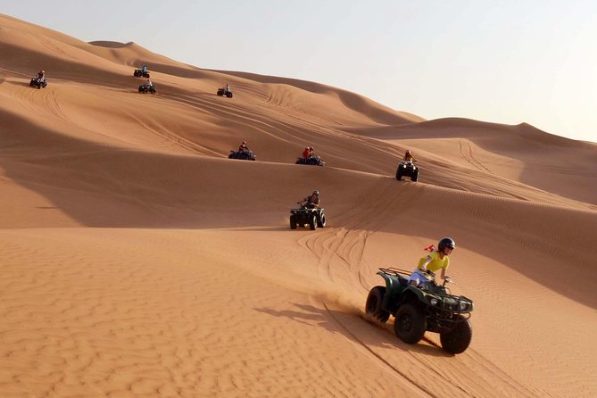 Dubai: Half-Day Quad Bike Safari, Camel Ride & Refreshment - Experience Overview