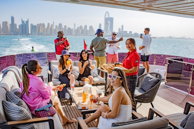 Dubai Harbour Super Yacht Experience With Live Station & Drinks - Inclusions and Exclusions