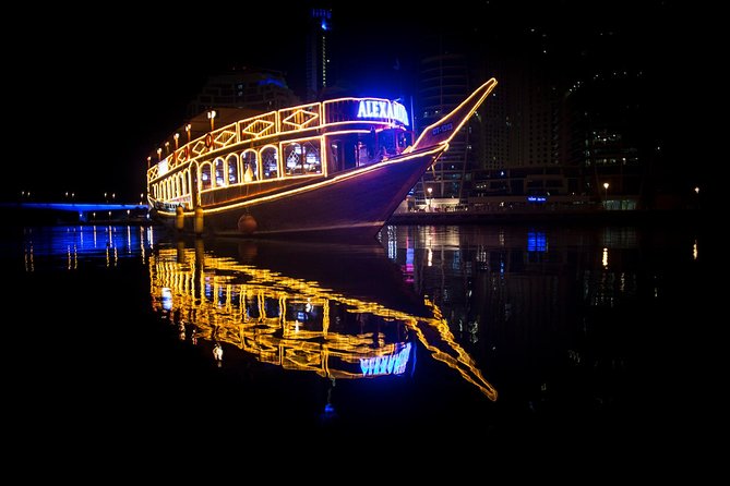 Dubai Marina Alexandra Dhow Cruise With Dinner and Drink Options - End Point and Refund Policy