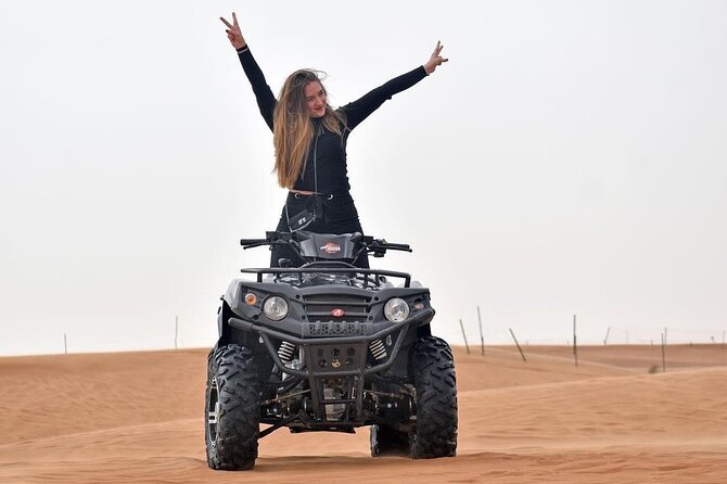 Dubai: Morning Quad Bike & Safari Adventure , Sandboarding, Camel - Quad Biking Experience