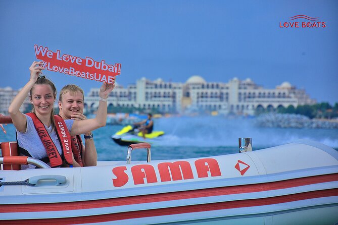 Dubai Speedboat Tour: JBR Skyline, Atlantis, Burj AlArab Optional - Safety Briefing and Sights