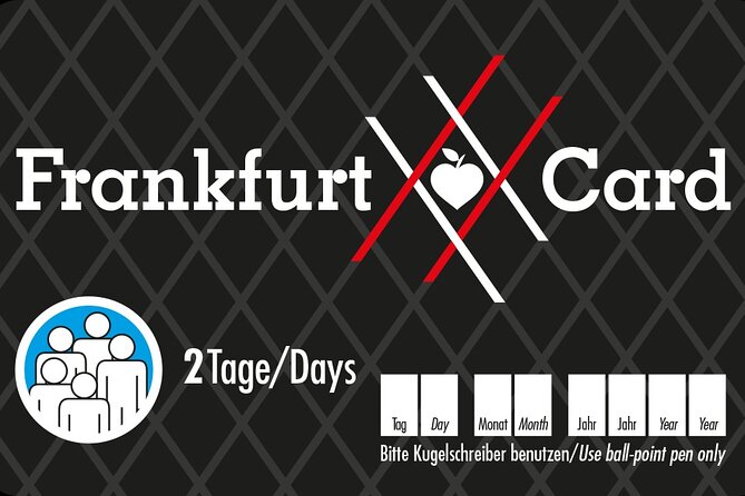 Frankfurt Card 2 Days Group Ticket - Group Ticket Pricing Details