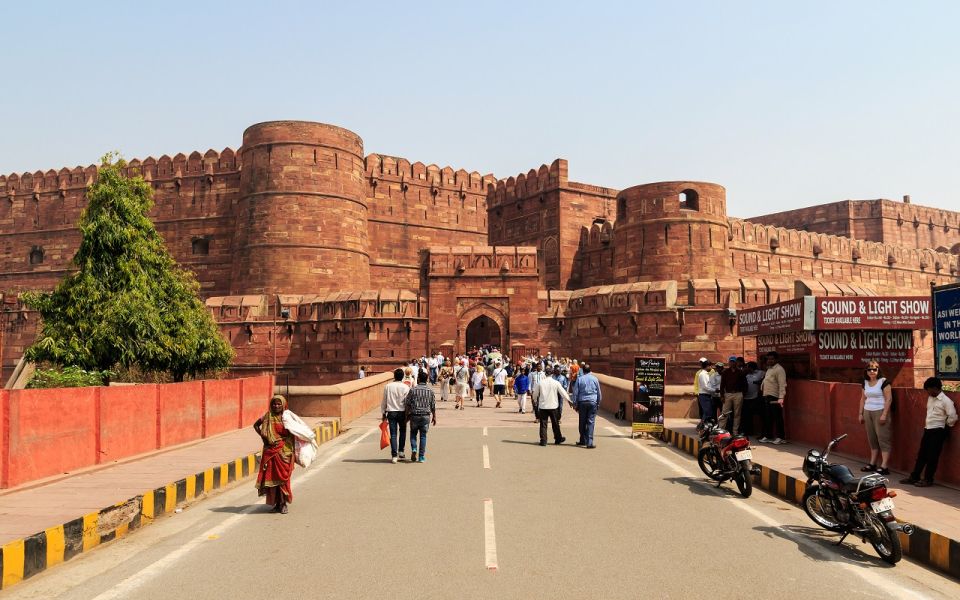 From Agra: Agra Fort & Mehtab Magh With Shopping Tour - History of Agra Fort