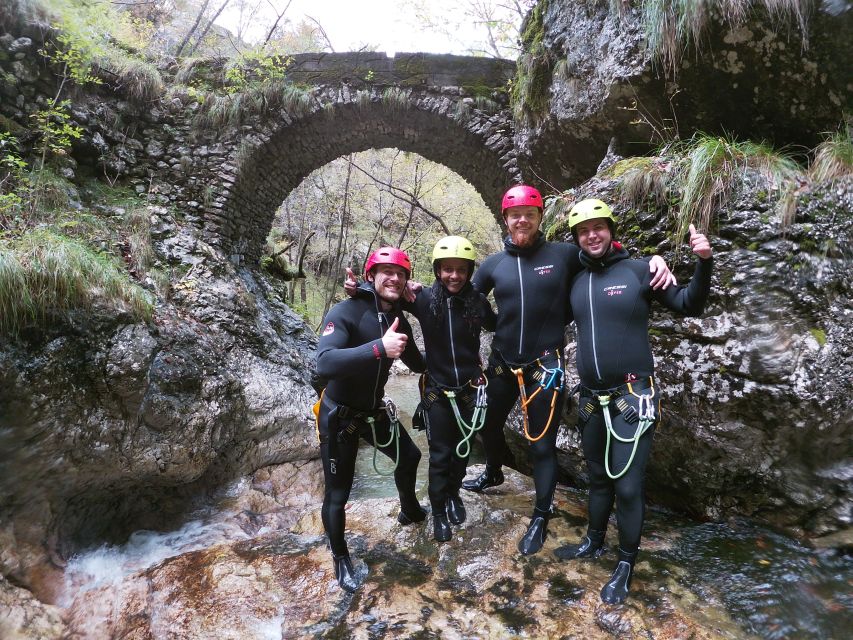 From Bovec: Basic Level Canyoning Experience in Sušec - Meeting Point & Equipment