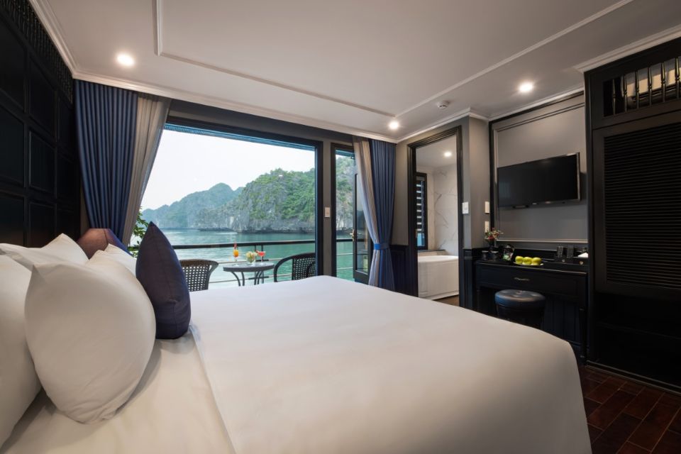 From Hanoi: Lan Ha 2-Day 5-Star Cruise Luxury Room Balcony - Accommodation