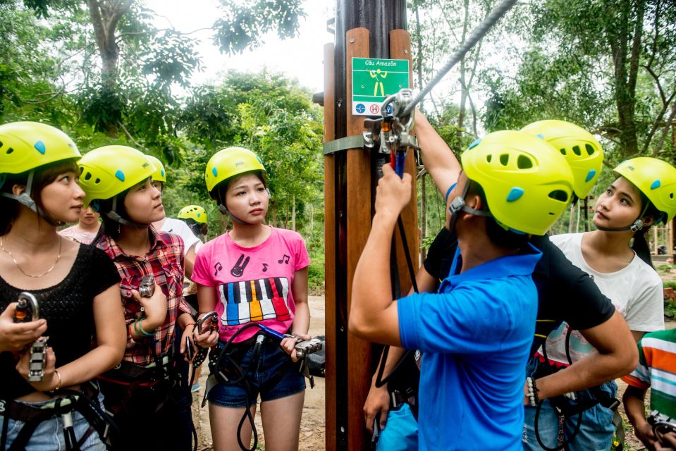 From Hue: Thanh Tan Hot Spring Zipline and Highwire Tour - Activity Highlights