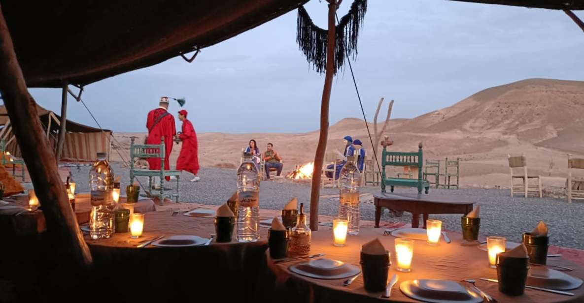 From Marrakech : Agafay Desert Sunset, Camel Ride,and Dinner - Language and Cultural Experience
