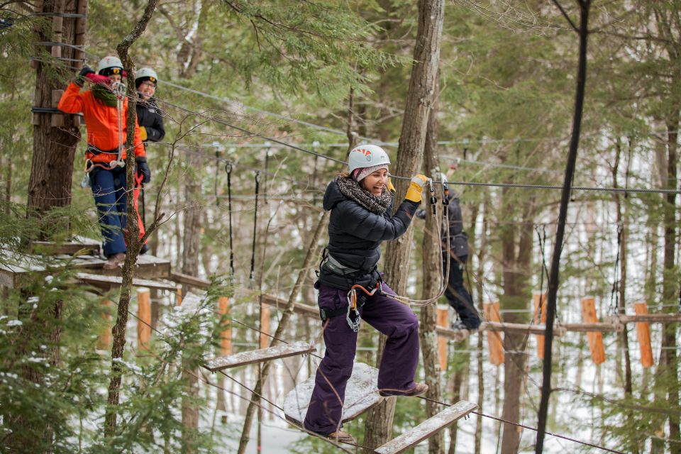 From Montreal: Zip-Lining and Snowshoeing Mountain Day Trip - Experience