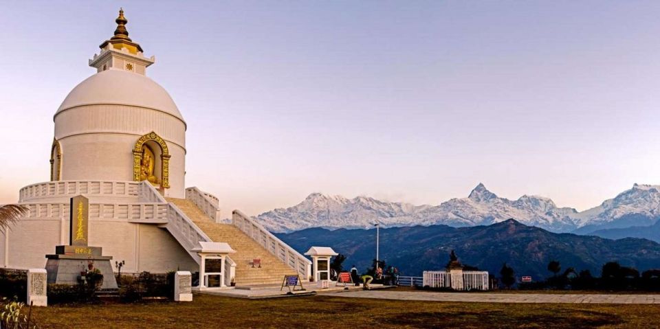 From Pokhara's Special Sunrise and Sunset Private Tour - Sunset at Peace Stupa