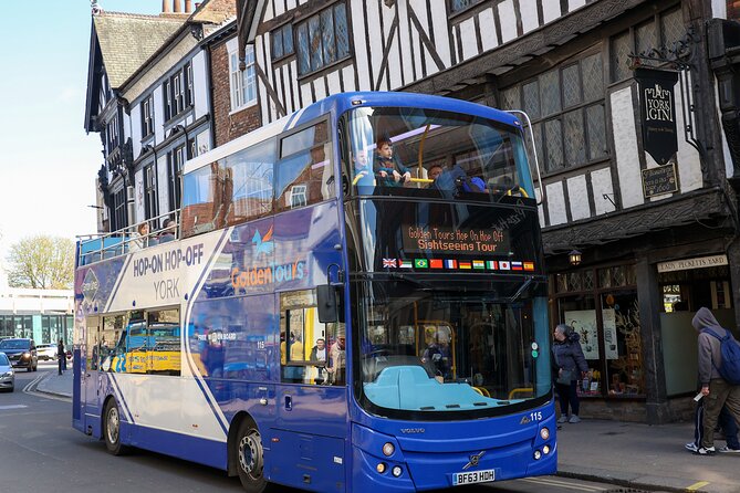 Golden Tours York Hop-On Hop-Off Open Top Bus Tour With Audio Guide - Tour Features