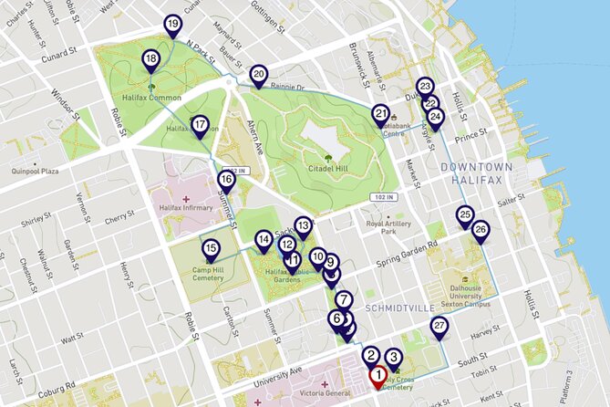 Halifax Churches, Gardens & Graveyards: a Smartphone Audio Walking Tour - Tour Features