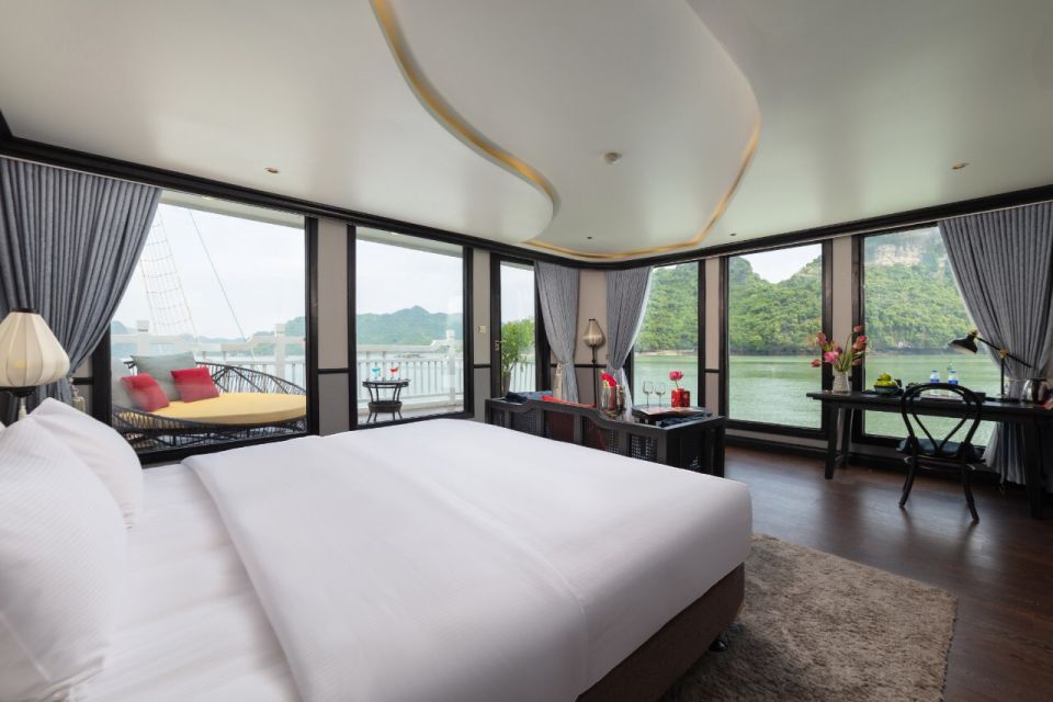 Hanoi: 3-Day Luxury Ninh Binh & HaLong Bay 5-Star Cruise - Scenic Cruising and Sunset Views