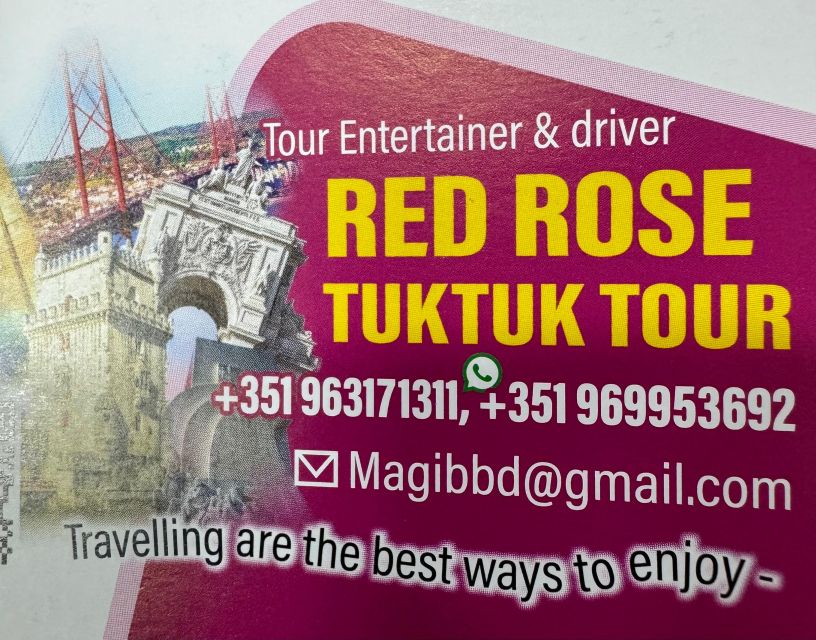 Lisbon: Private Sightseeing Tuktuk Tour Old Town - Booking Information
