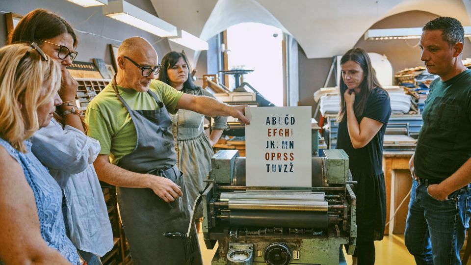 Ljubljana: Print a Poster in an Old Print Shop - Booking Information