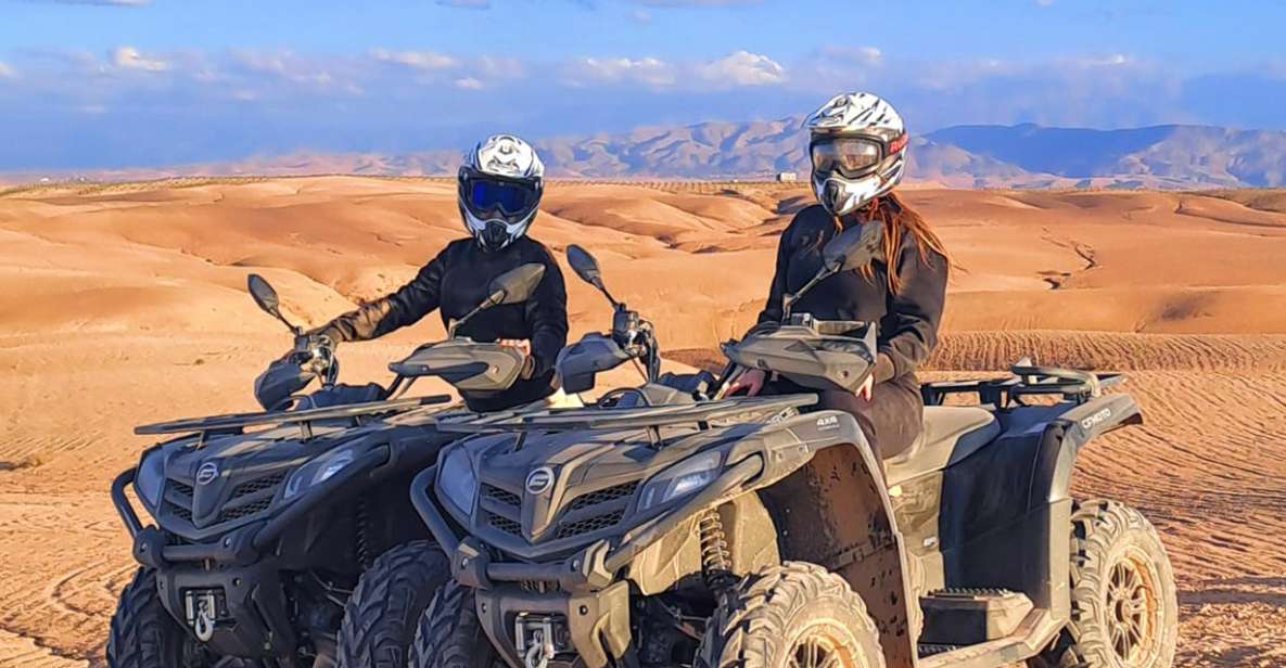 Marrakech: Agafay Desert Quad Bike Tour With Moroccan Tea - Experience Highlights