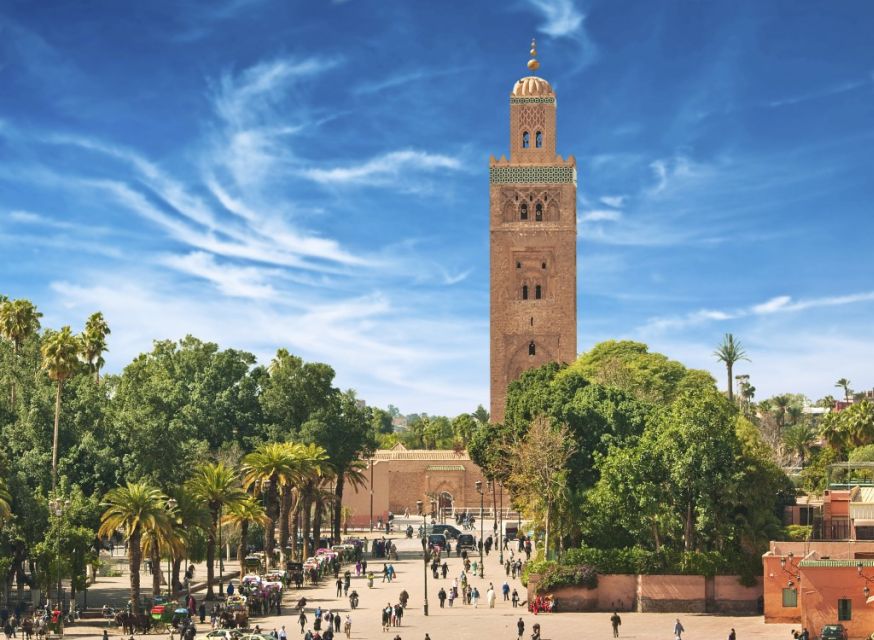 Marrakech Full-Day Guided Tour With Lunch - Pickup Service and Tour Highlights