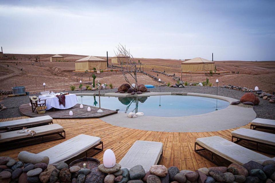 Marrakech: Magical Lunch in Agafay Desert With Swimming Pool - Experience Highlights