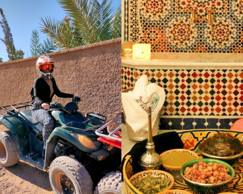 Marrakech: Palmeraie Quad Bike & Traditional Moroccan Spa - Booking Information