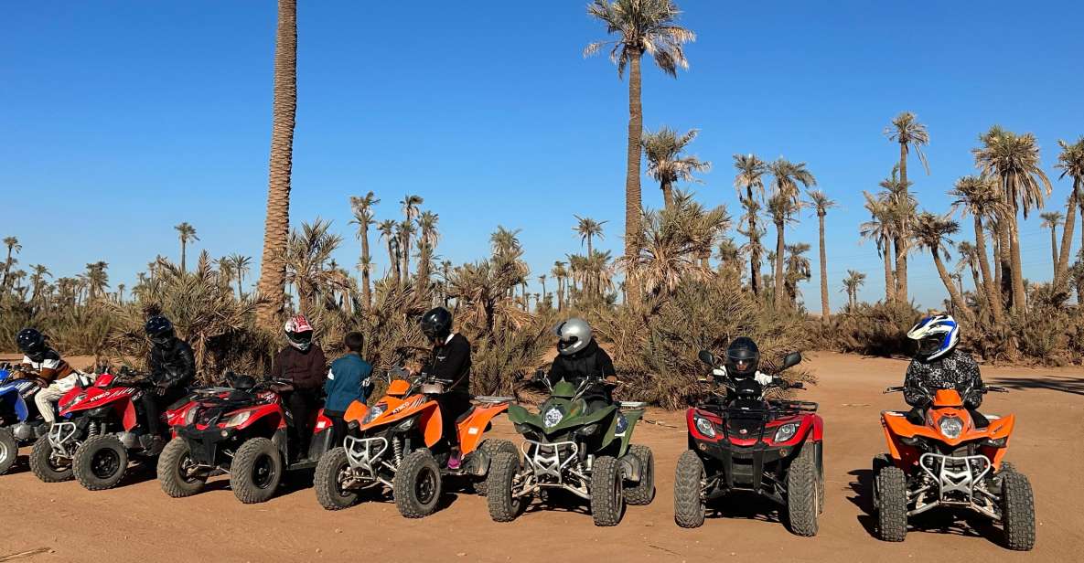 Marrakech: Quad Biking Tour in the Palm Grove Dunes With Tea - Booking Information and Pricing