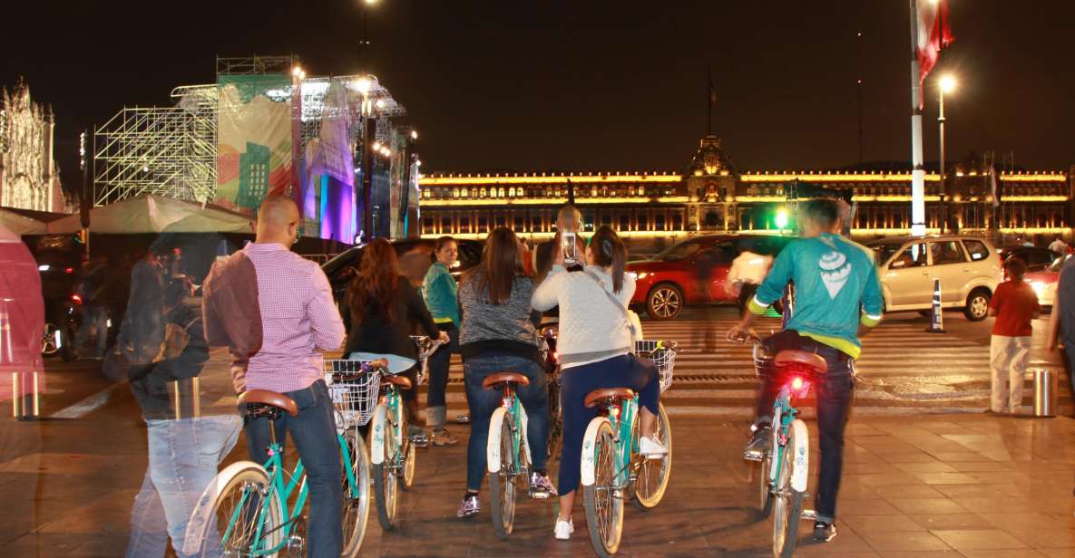 Mexico City: Lights Night Bike Ride With Snack - Experience Highlights