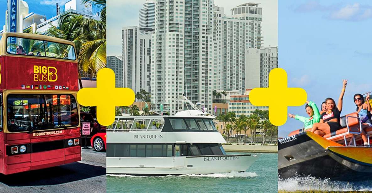 Miami: Open-Top Bus Tour, Biscayne Bay Cruise, & Everglades - Activity Details
