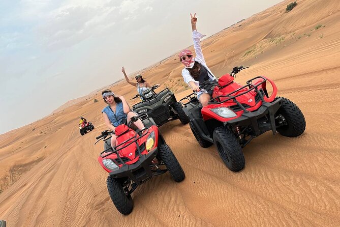 Morning Desert Safari With Quad Biking and Sand Boarding - Sand Boarding Thrills