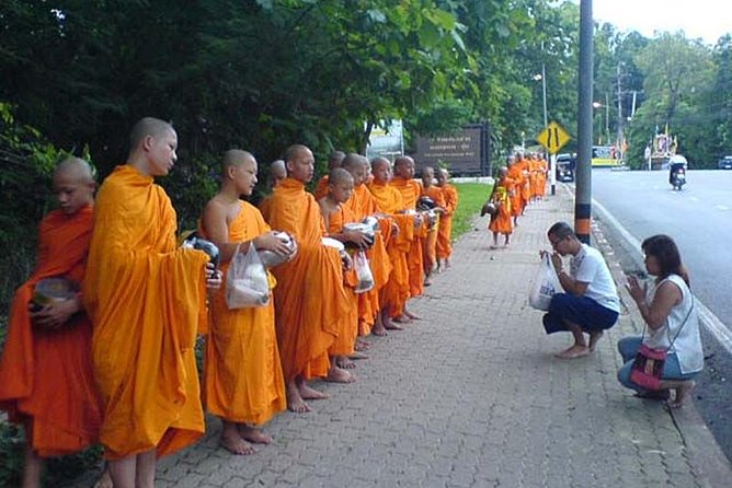 Morning Sunrise at Doi Suthep Temple - Morning Alms-Giving Ritual