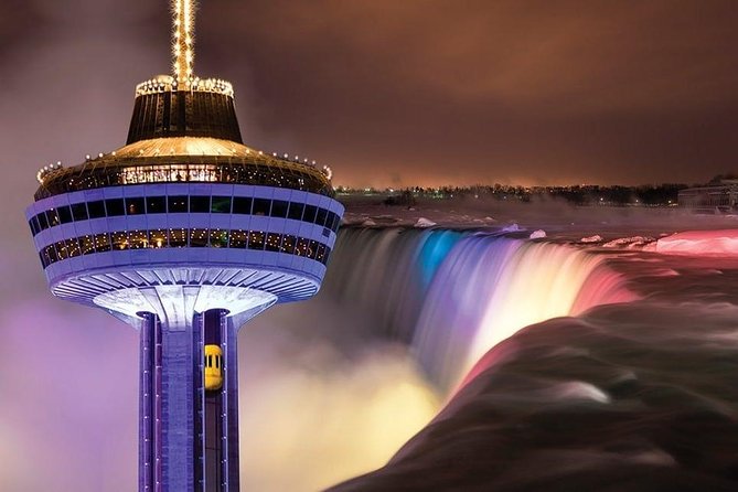 Niagara Falls Evening Lights Tour With Skylon Tower Dinner - Dinner at Skylon Tower