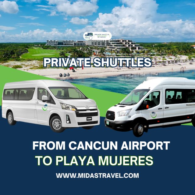 One-Way or Round Trip Airport Transfer to Playa Mujeres - Transportation Details